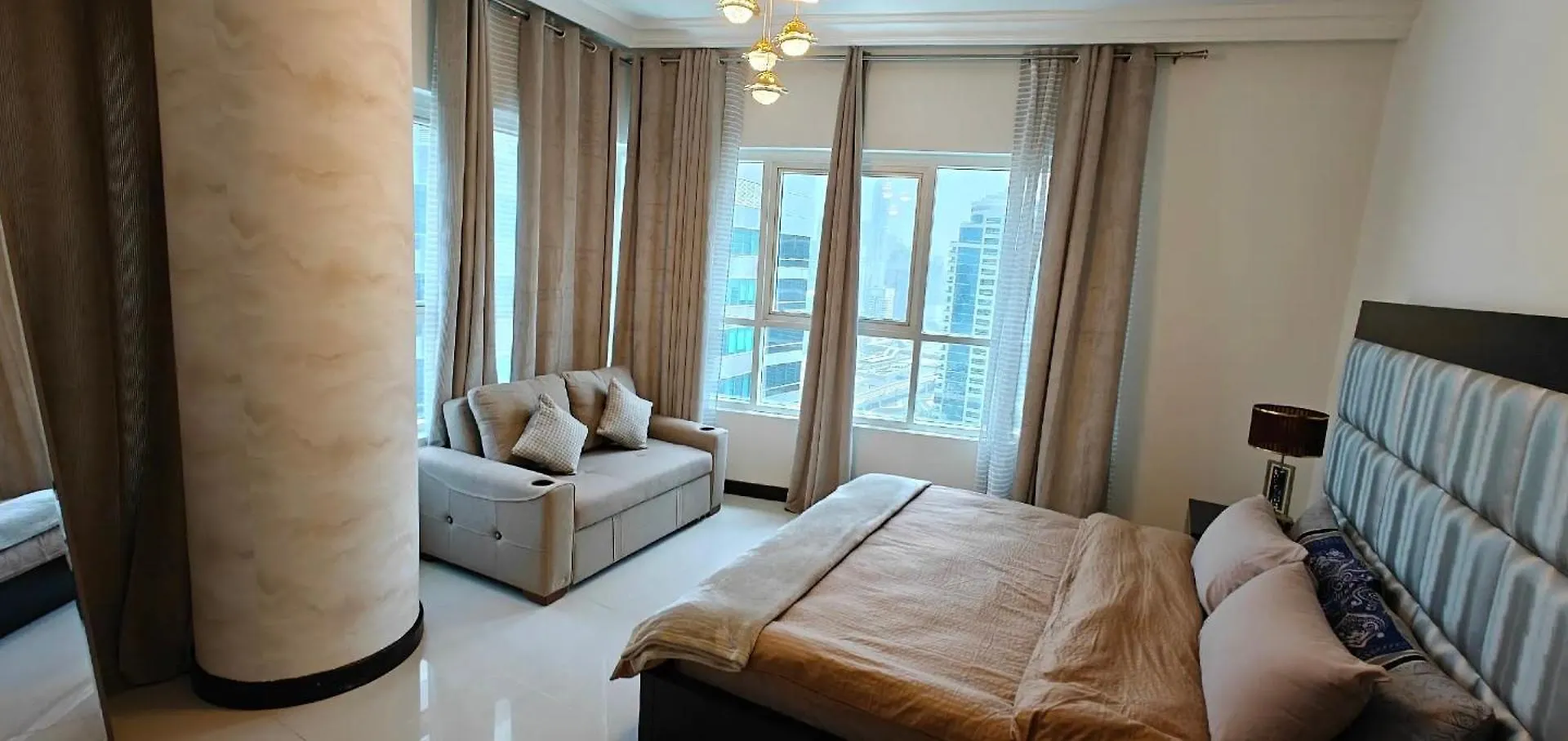 Апартаменты Jlt 1Br Marina Skyline View Дубай
